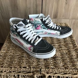 Rare Vans Sk8-Hi Chinese Hibiscus